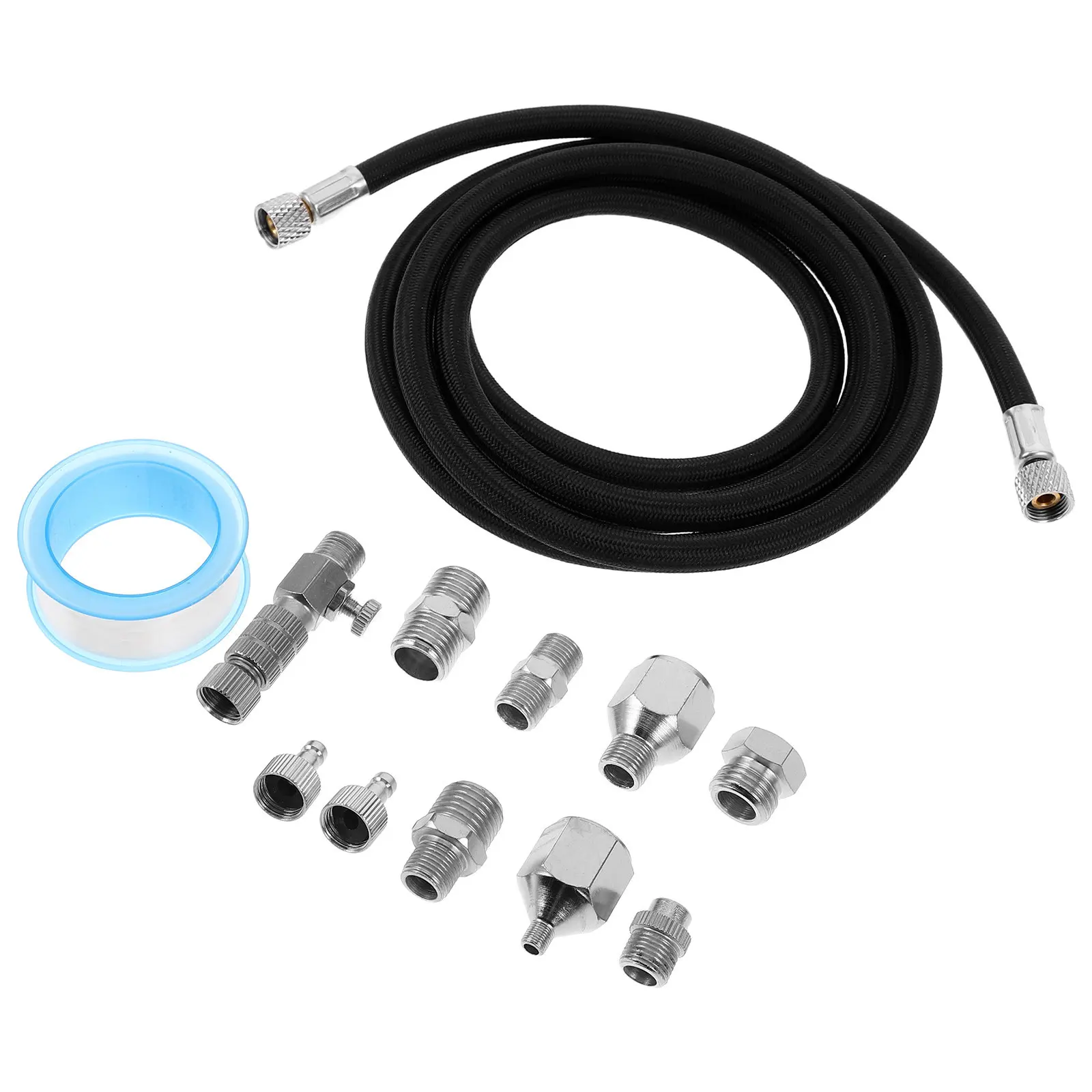 1Set Airbrush Quick Connect Fittings Precision Adapter Quick Release Air Compressor Connector Air Hose Kit for Painting Tools - view 2