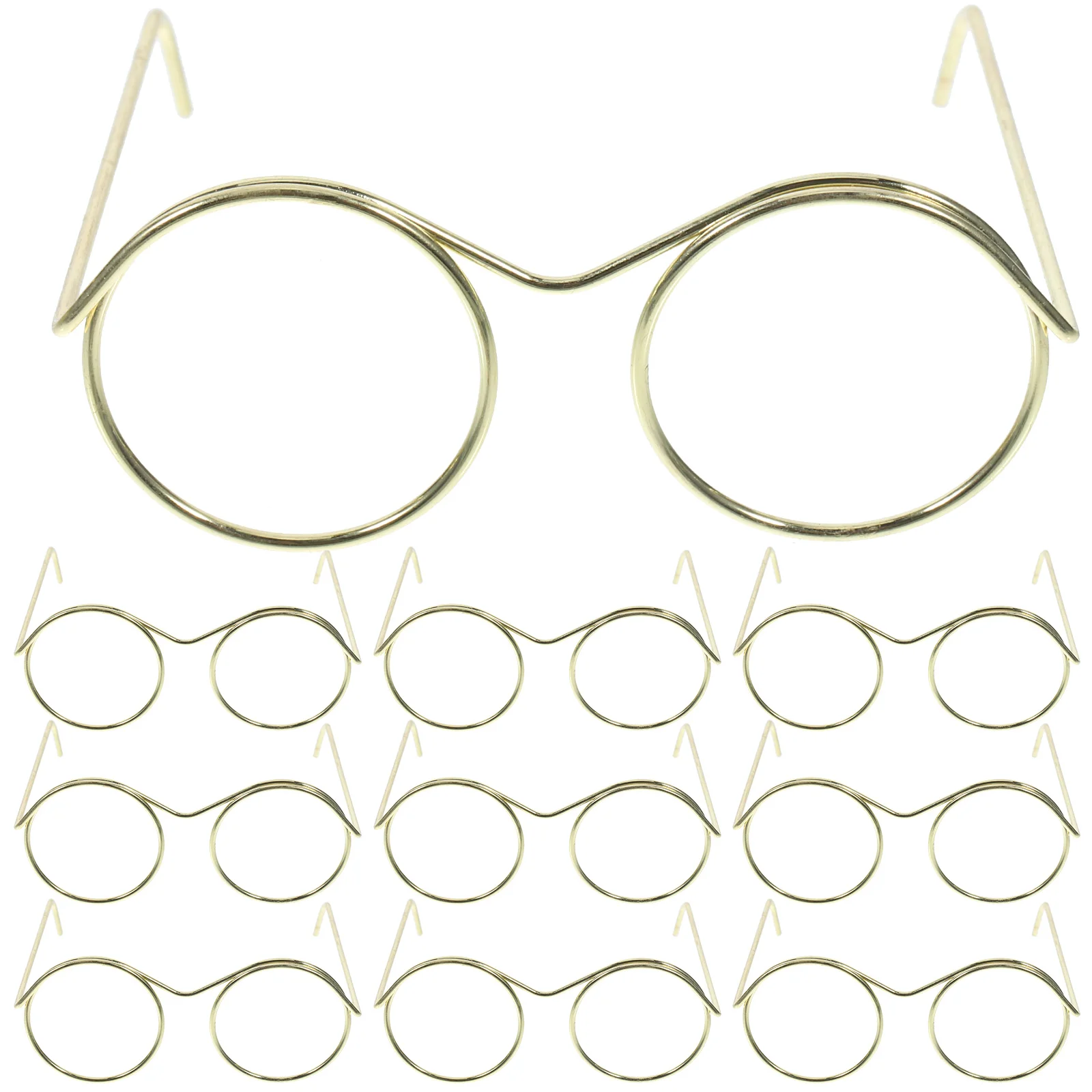 

10 Pcs Glasses Baby Sunglasses Mini for Household Clothing Miniatures Crafts Steel Gnomes