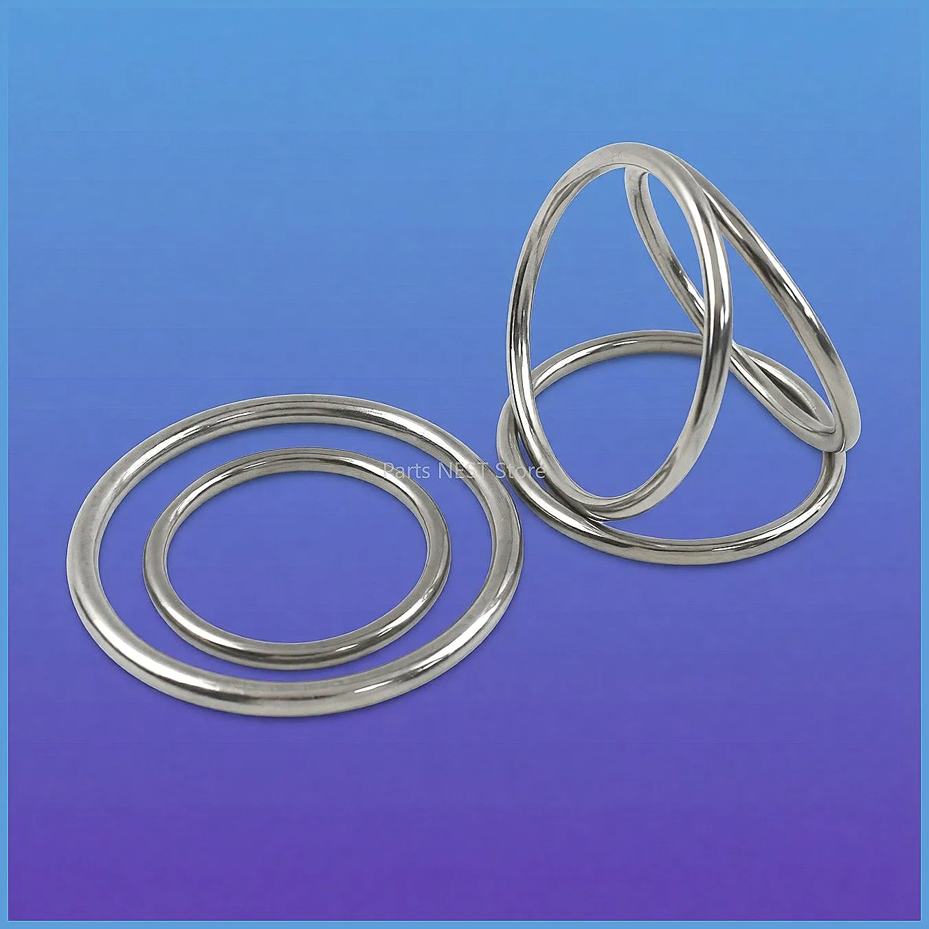 5/10pcs O Rings 15-100mm Metal Buckles for Bag Strap Dog Collar DIY for Backpack Carabiner Clips Bag Strap Loop Hook Rings Clasp