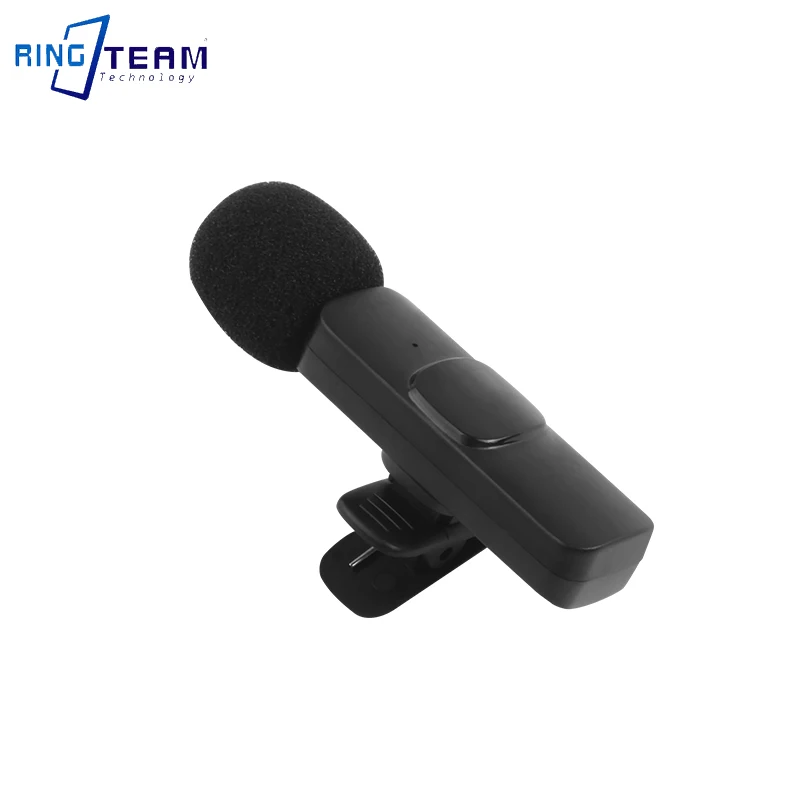 Portable Wireless Lavalier Microphone K9 Wireless Microphone for i.P.hone Android Plug-Play Recording Live Stream YouTube
