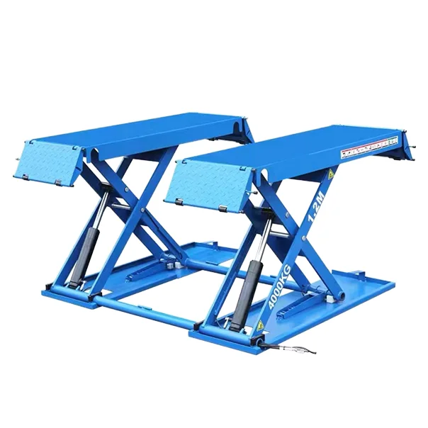 

4000kg 1.2m Portable Hydraulic Scissor Car Lift Mid-position Car Lifter with Hydraulic System Movable Car Lift Equipment
