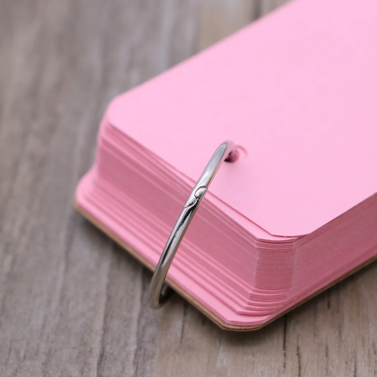 

6Pcs Easy Refillable Binder Ring Notepads Blank Flash Cards Portable Study Cards Memo Notes School Supplies Portable Notepads