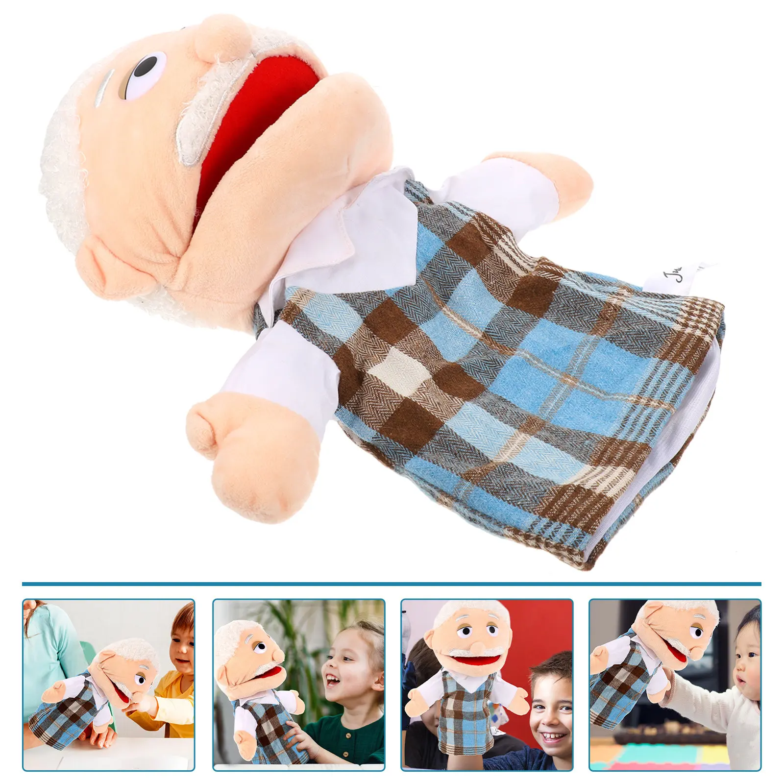 

Decorative Creative Hand Puppet Lifelike Figure for Storytime Educational Hand Puppet for Kids Parent Child Fun
