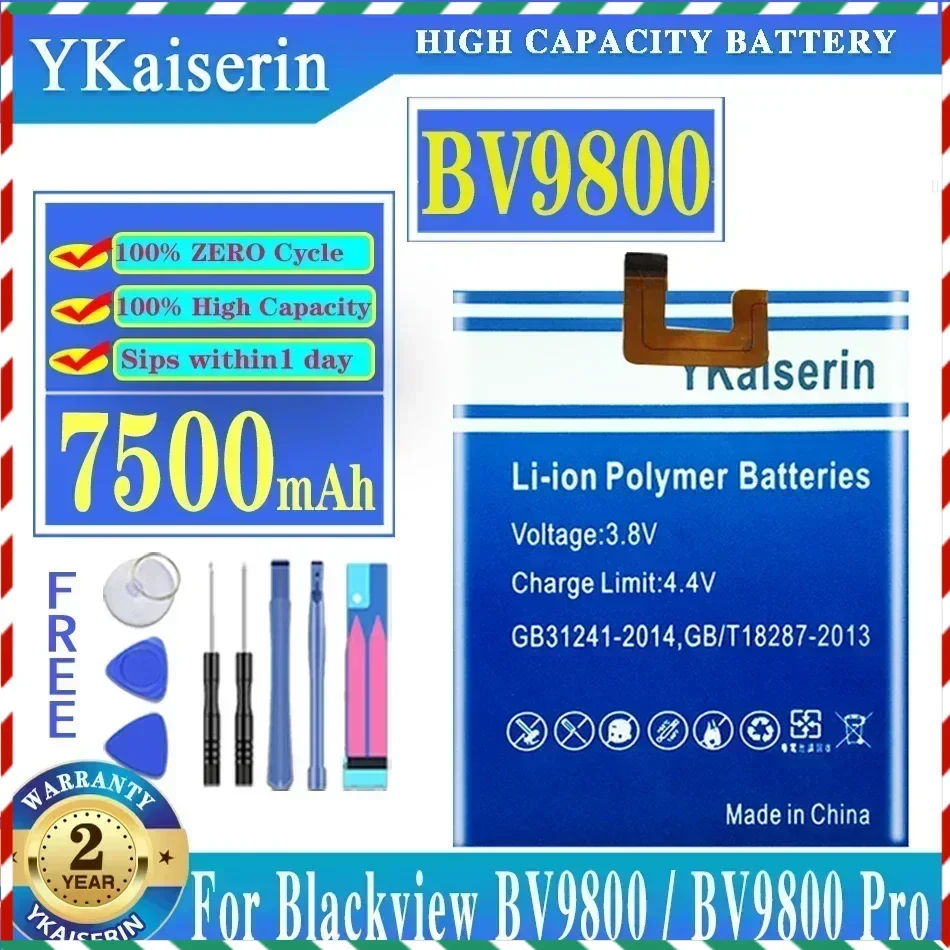 

7500mAh Battery For Blackview BV9800 Pro for Blackview DK014 Batteries + Track Code