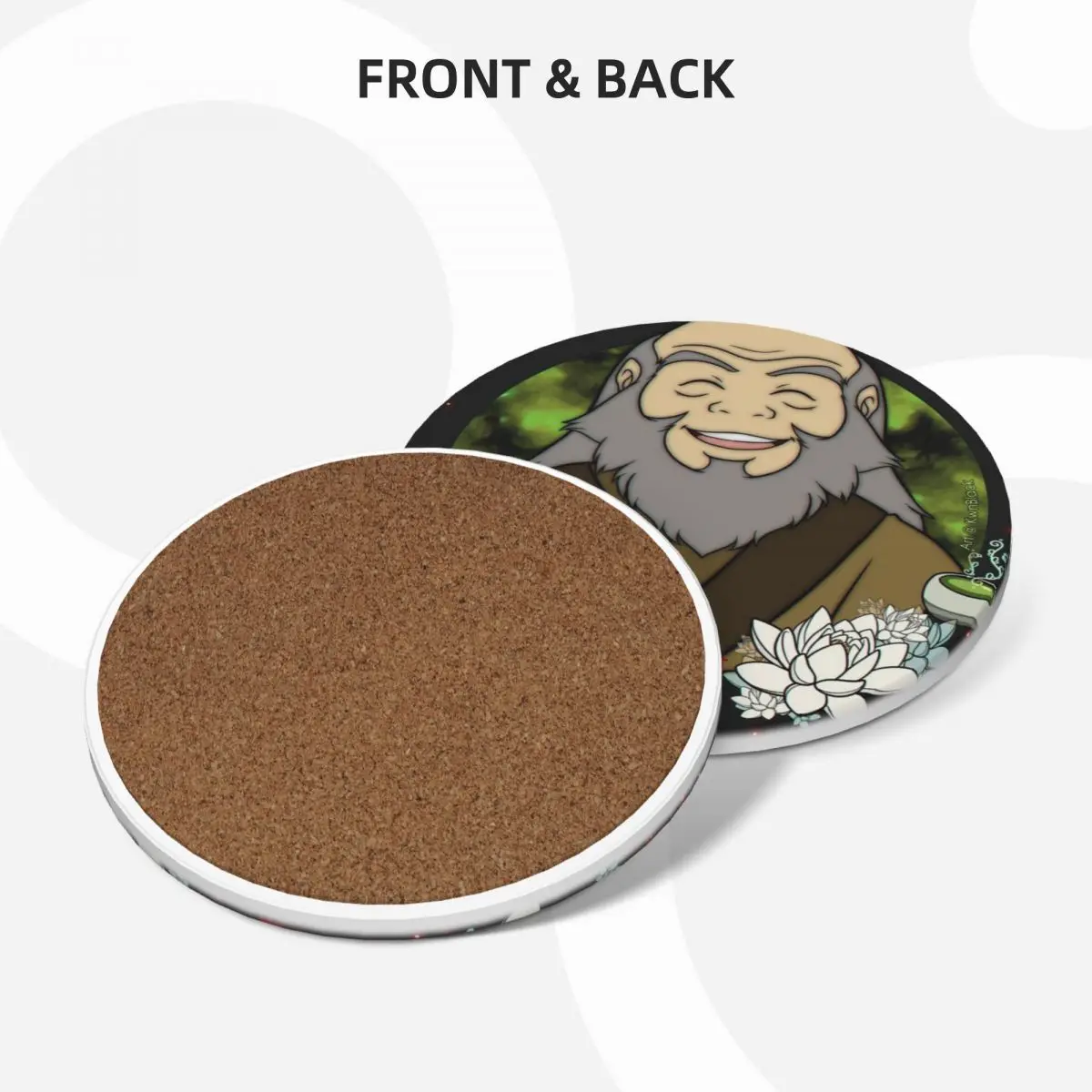 Uncle Iroh Ceramic Coasters (Set of 4) set cute custom personalize Coasters