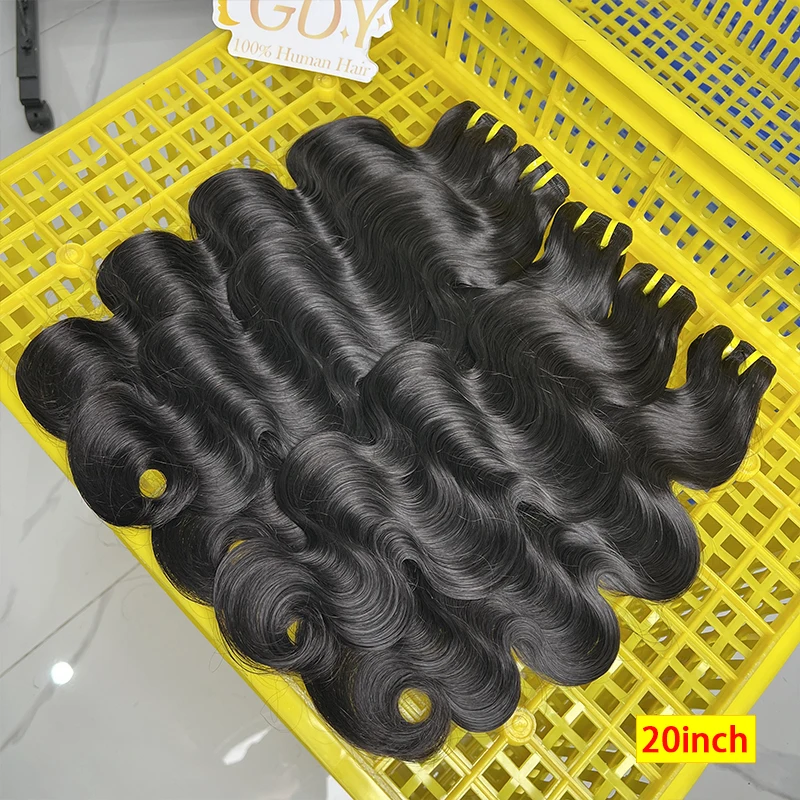 GDYLuxury 100% Unbehandeltes Echthaar Body Wave Bündel Vietnamesische Rohe Jungfrau-Haarverlängerungen Doppelt Gewebt Natürliche Farbe 10-30 Zoll – Detail 10