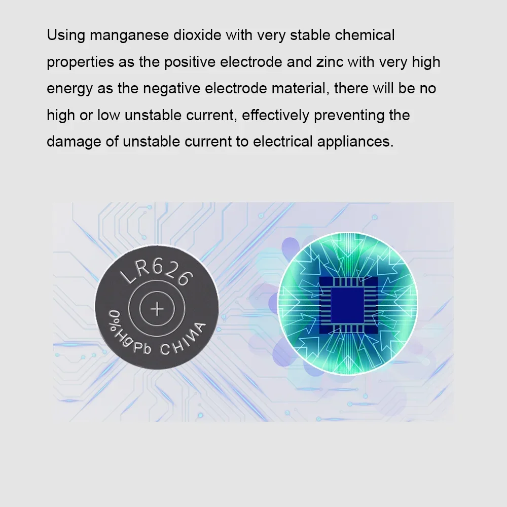 10 قطعة 1.5 فولت بطارية قلوية AG4 377A LR626 SR626SW زر خلية للساعة ، عملة خلية البطارية ، بطارية قلوية