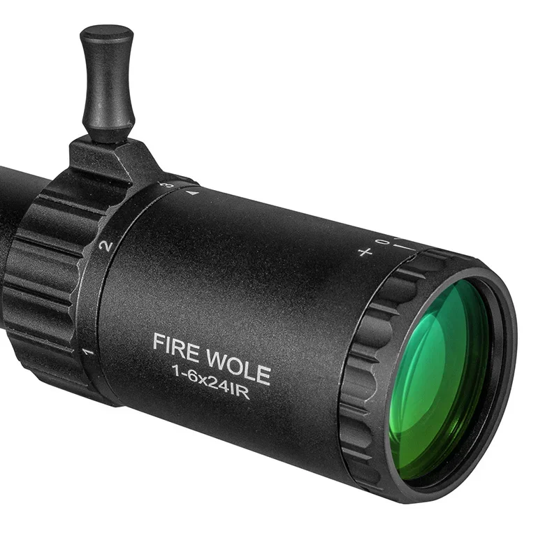 HD 1-6X24 IR FIRE WOLF Compact Tactical Telescope, with glass-etched crosshairs and wide-angle view view 5