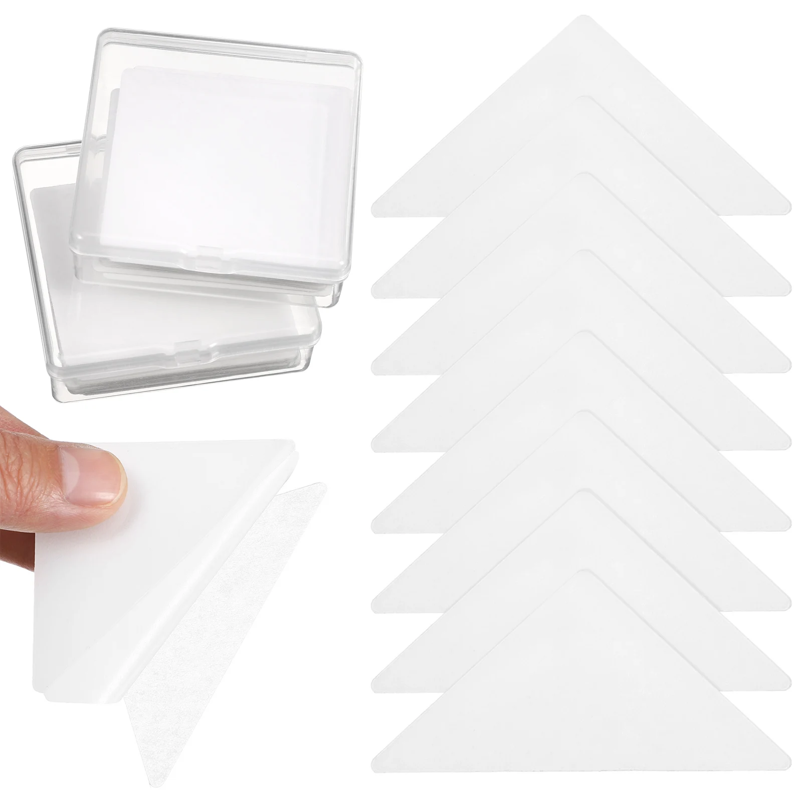 60 шт. треугольный воротник, наклейки на воротник рубашки, клейкие опоры для классических рубашек, мужчин и женщин, официальная одежда, непродукционная, четкая