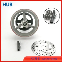 110/50-6.5 Rear Wheel Hub Sprocket Brake Disc Axle Bearing Accessories for 49cc Mini Dirt Bike E Scooter Moto