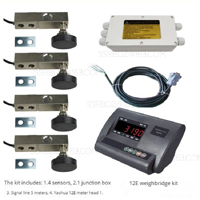 YZC-320C Display A12+E loadmeter kit DIY load cell Load Cells Weighing Sensor 2000KG 5ton Shear Beam Alloy Steel High Precision