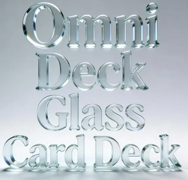 

Стеклянная колода карт Omni Deck Ice Bound для фокусов с картами, магия близкого плана, иллюзии, реквизит для фокусников, аксессуар, гиммик