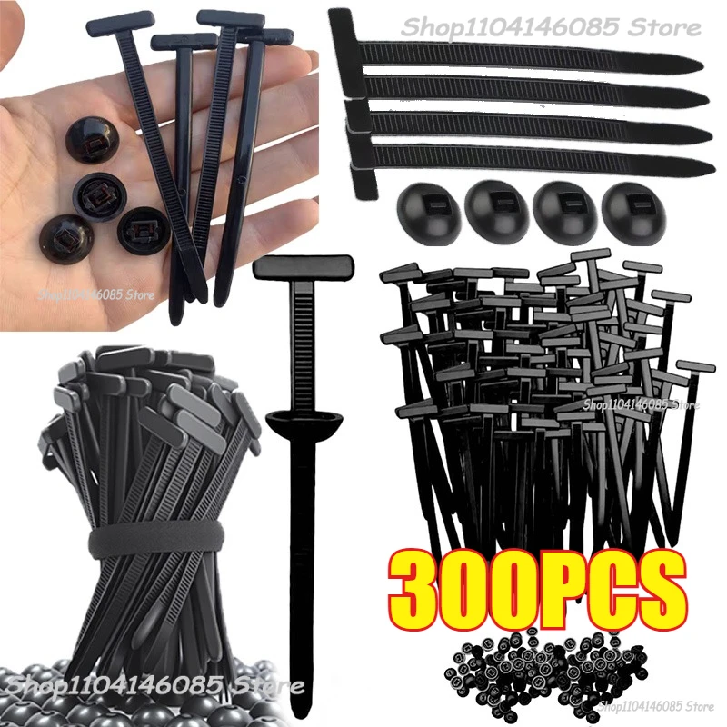 Zip Nylon Tie Wrap Cable Fixed Fastener Clips Car Hose Fastening Zip Strap Self-Locking Reusable Nylon Cable Ties