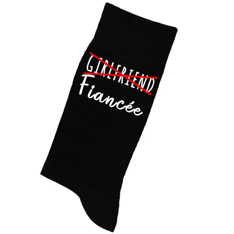 رباط الجوارب التصحيح المشاركة الحاضر زوجة زوج الجوارب خطي هدية للزوجين الجوارب الدافئة تنفس ديكور الزفاف العروس ليكون #3