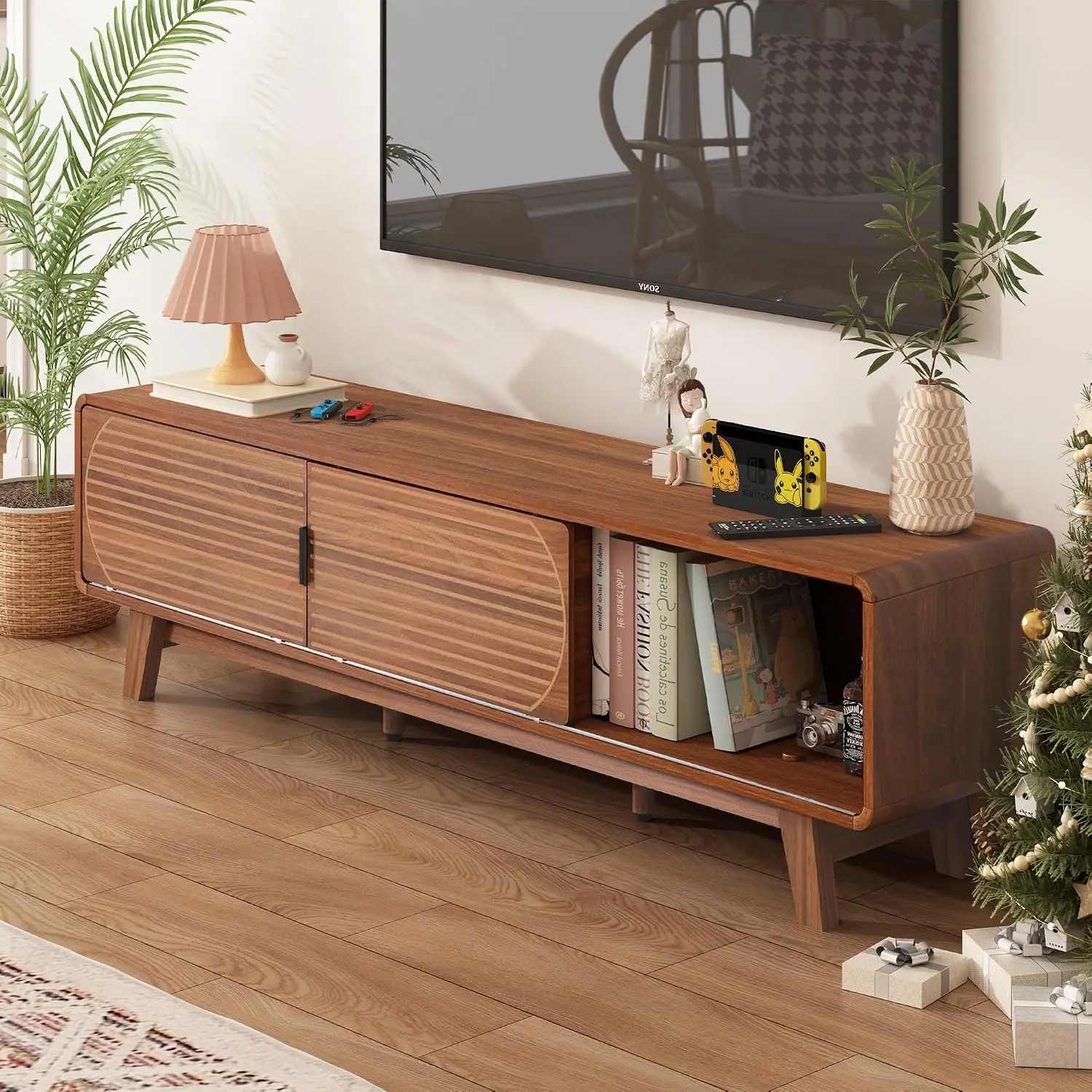 Mid Century TV Stand 55-65 Inch, 63