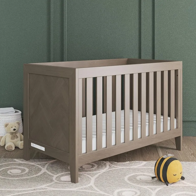 Child Craft Kieran 3 in 1 Convertible Crib, Baby Crib Converts to Day Bed, Toddler Bed, 3 Adjustable Mattress Positions