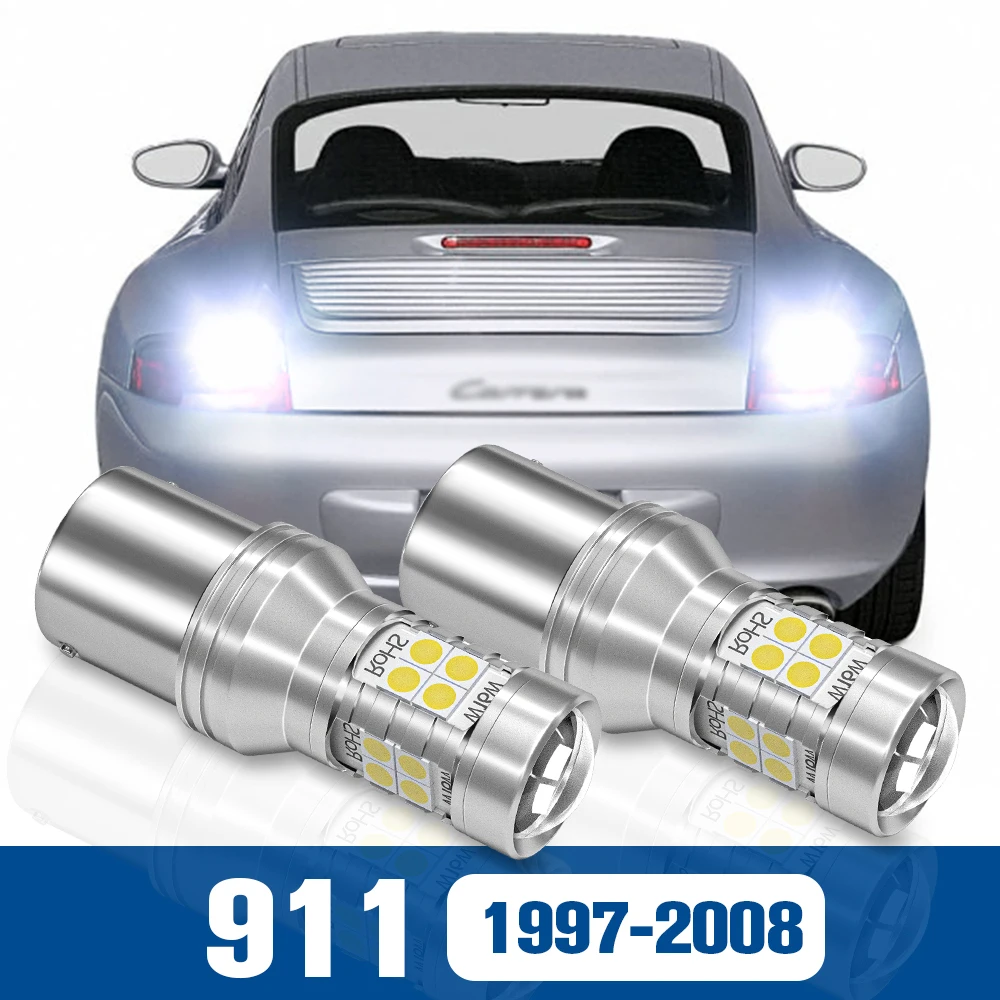 

2x LED Reverse Light Back up Lamp Accessories Canbus For Porsche 911 1997-2008 1998 1999 2000 2001 2002 2003 2004 2005 2006 2007