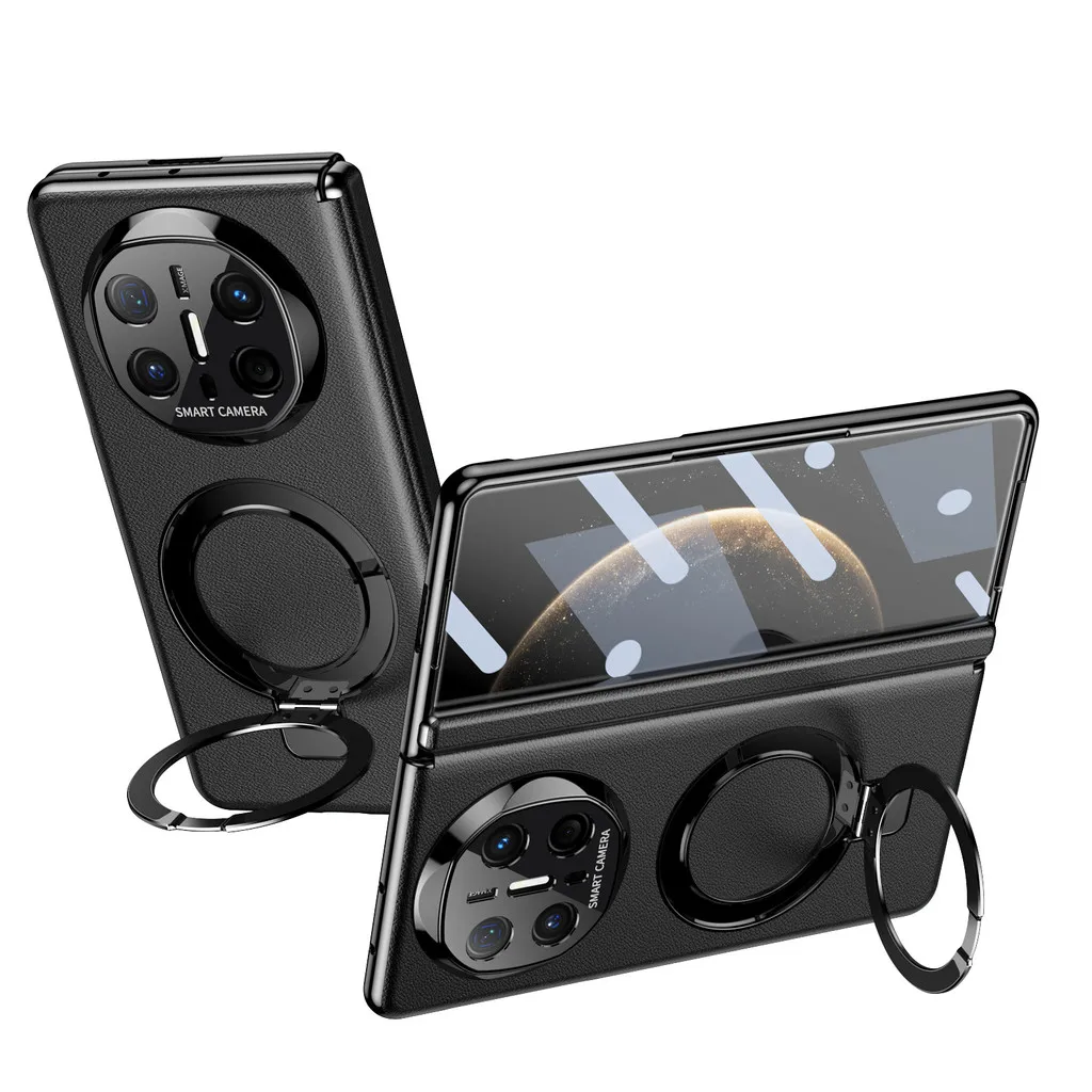 

Magnetic Hinge Phone Case For Huawei Mate X6 X5 X3 5G MateX6 Leather Rotation Bracket Full Screen Glass Protective Cover