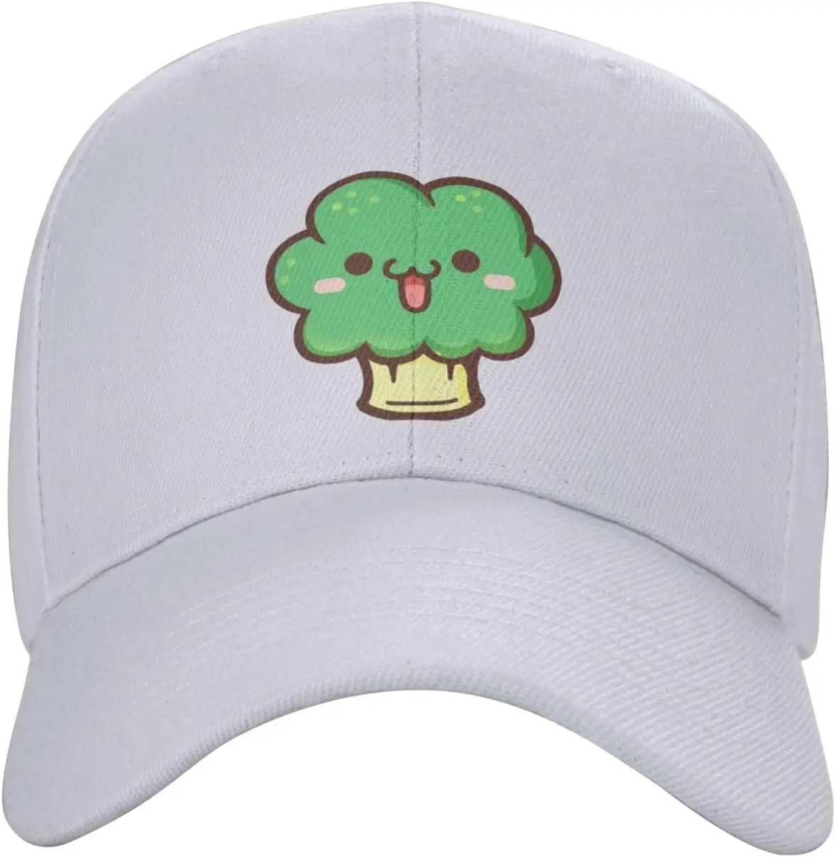 

Симпатичная бейсболка Kawaii Broccoli с овощами, регулируемая повседневная бейсболка из полиэстера, уличная бейсболка