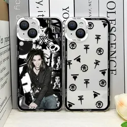 T-tokio Hotel Phone Case for IPhone 16 15 14 13 12 Mini 11 Pro Max X XS 7 8 Plus Soft Clear Cover Singer Tom Bill Kaulitz Fundas