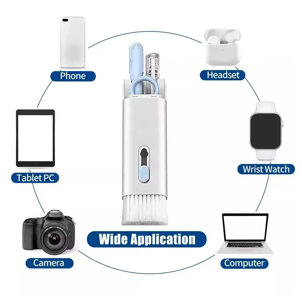 7 w 1 zestaw do czyszczenia szczotka do klawiatury słuchawki komputerowe długopis czyszczący do zestawu słuchawkowego do czyszczenia narzędzi telefonu ściągacz zestaw