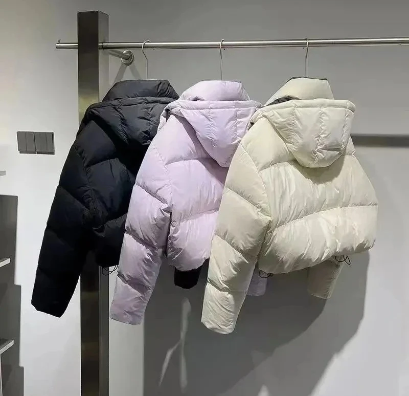 سترة نسائية مبطنة بالقطن كاجوال متعددة الاستخدامات سترة شتوية نسائية بسيطة راقية ملابس خارجية قصيرة للسيدات