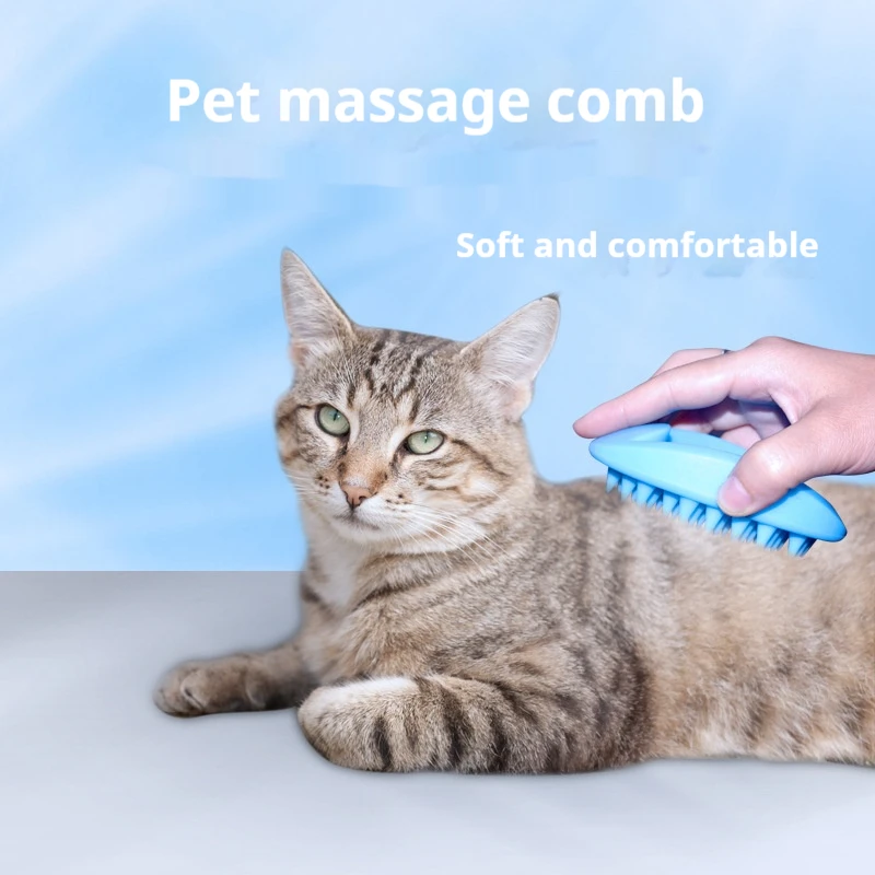 

Pet Silicone Massage Comb, Cat Bath Brush, Cat Comb, Multi-Functional Cat And Dog Cleaning And Beauty Products