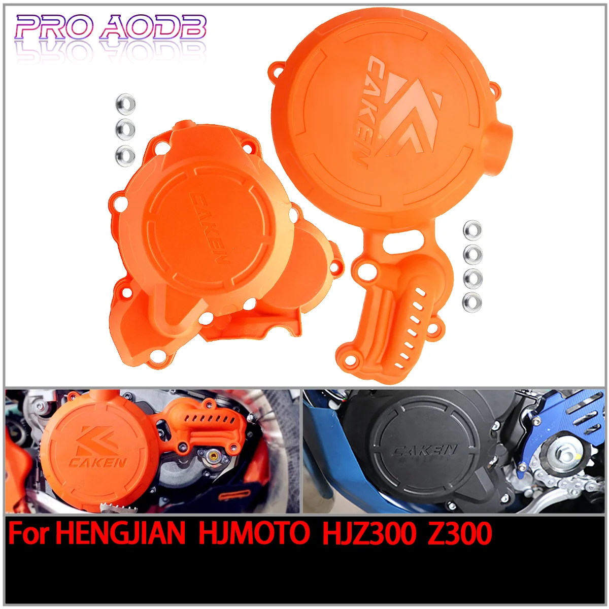 

Motorcycle Engine Clutch Guard Water Pump Cover Ignition Protector For HENGJIAN HJMOTO HJZ300 Z300 Enduro Dirt Pit Bike Refit
