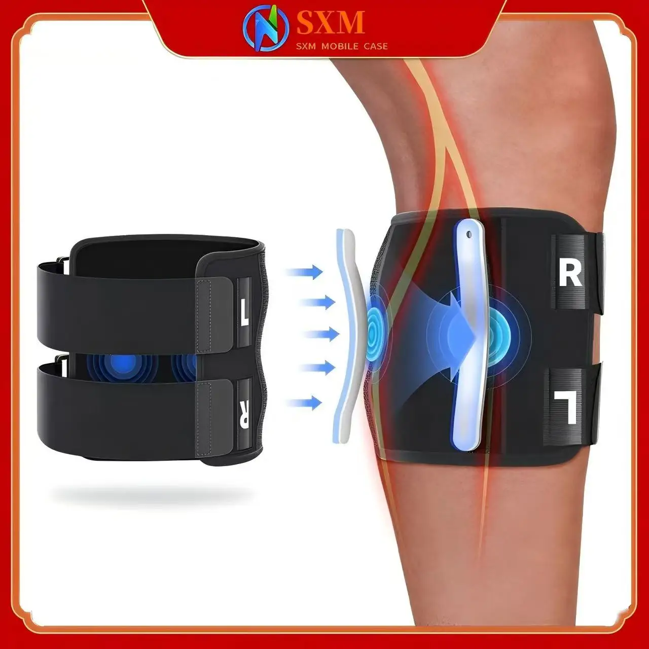 

Sports knee pads, mountaineering and running, fitness shock absorption, pressure relief knee pads, adjustable massage calf pads