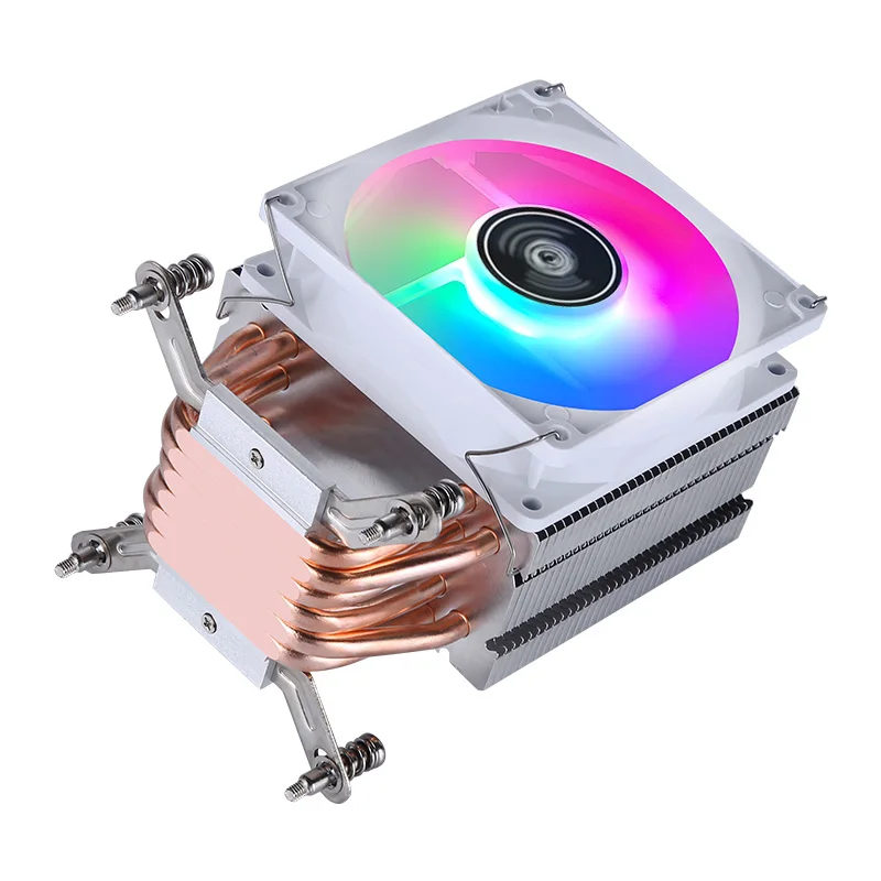 Tower Type Radiator Processor 2/4/6 Heat Pipe Air-cooled CPU Cooler White Fan mute Install slots LGA2011 2066 2099 xeon x79 x99