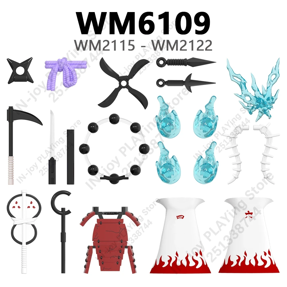 WM6109 Compatible Action Figures WM2115 WM2116 WM2117 WM2118 WM2119 WM2120 WM2121 WM2122 Parts Bricks WM Blocks Accessories Toys