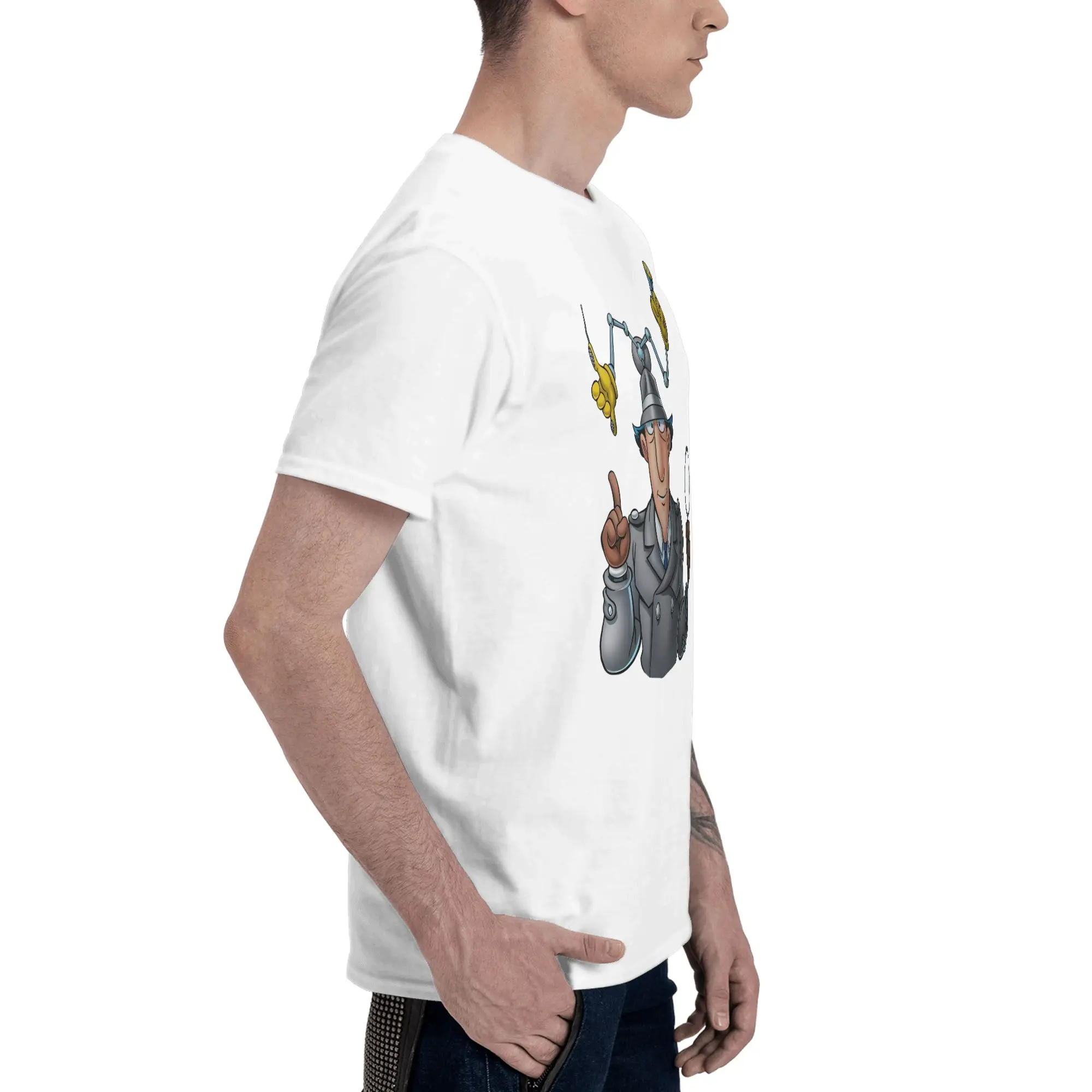 Inspector Gadget Comfortable Reversible T-shirt Simple Korean Style Women's T-shirts