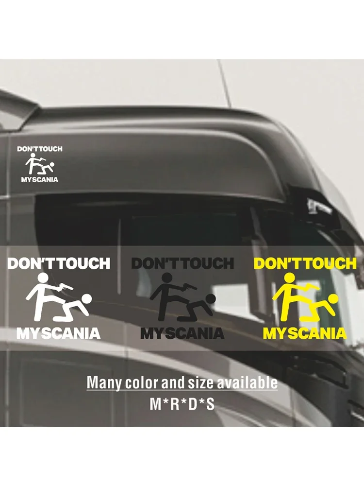 For Don't Touch my Scania Aufkleber Sticker Large Fine Scroll Cab Window for Rearview mirror