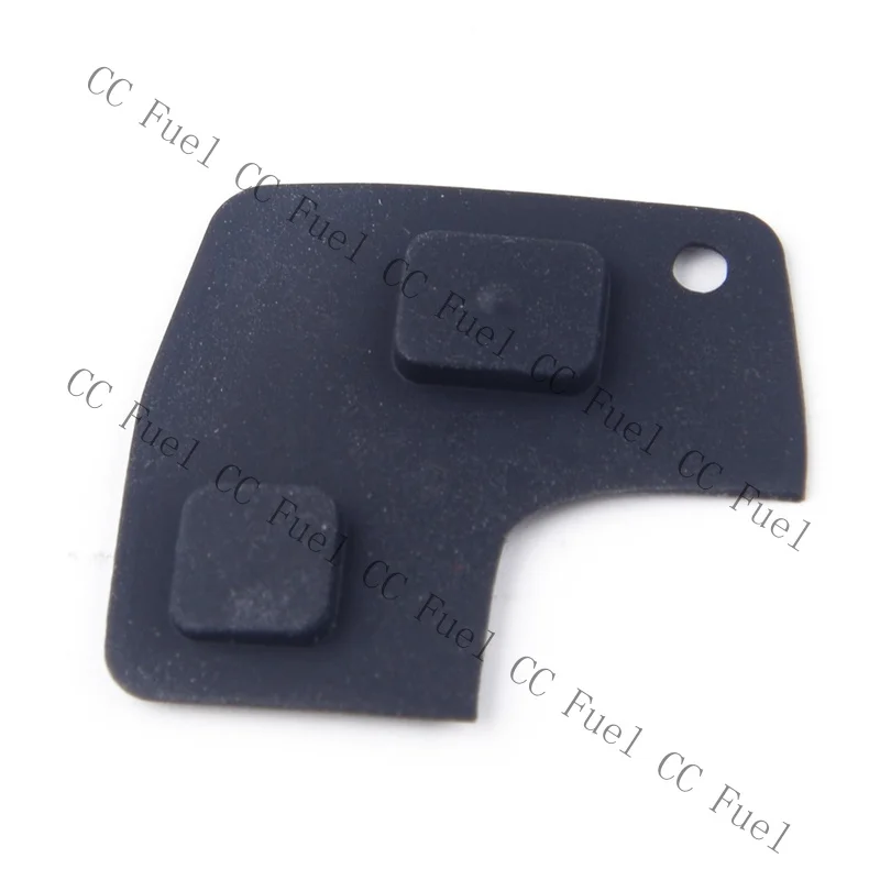 C+ 2 BTNS Remote Keyless Key Case Fob Shell Rubber Pad fit for Toyota Corolla Rav4