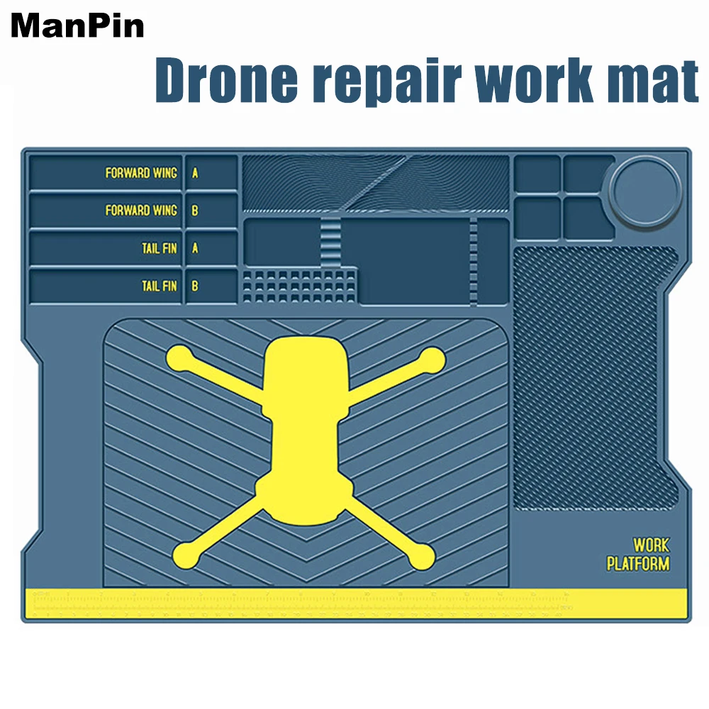 

Коврик для обслуживания дронов с магнитной изоляцией, термостойкий рабочий стол, коврик от ожогов, инструмент для ремонта телефонов и часов, пайки