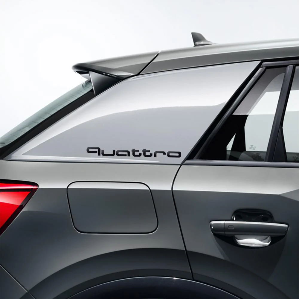 Auto-Aufkleber 3D Aluminium Quattro Emblem Karosserie Heckklappen-Dekoration Aufkleber für Audi TT RS Sline S A4 B8 A3 8P A6 C7 8V B6 B7 S3 SQ5 – Detail 13