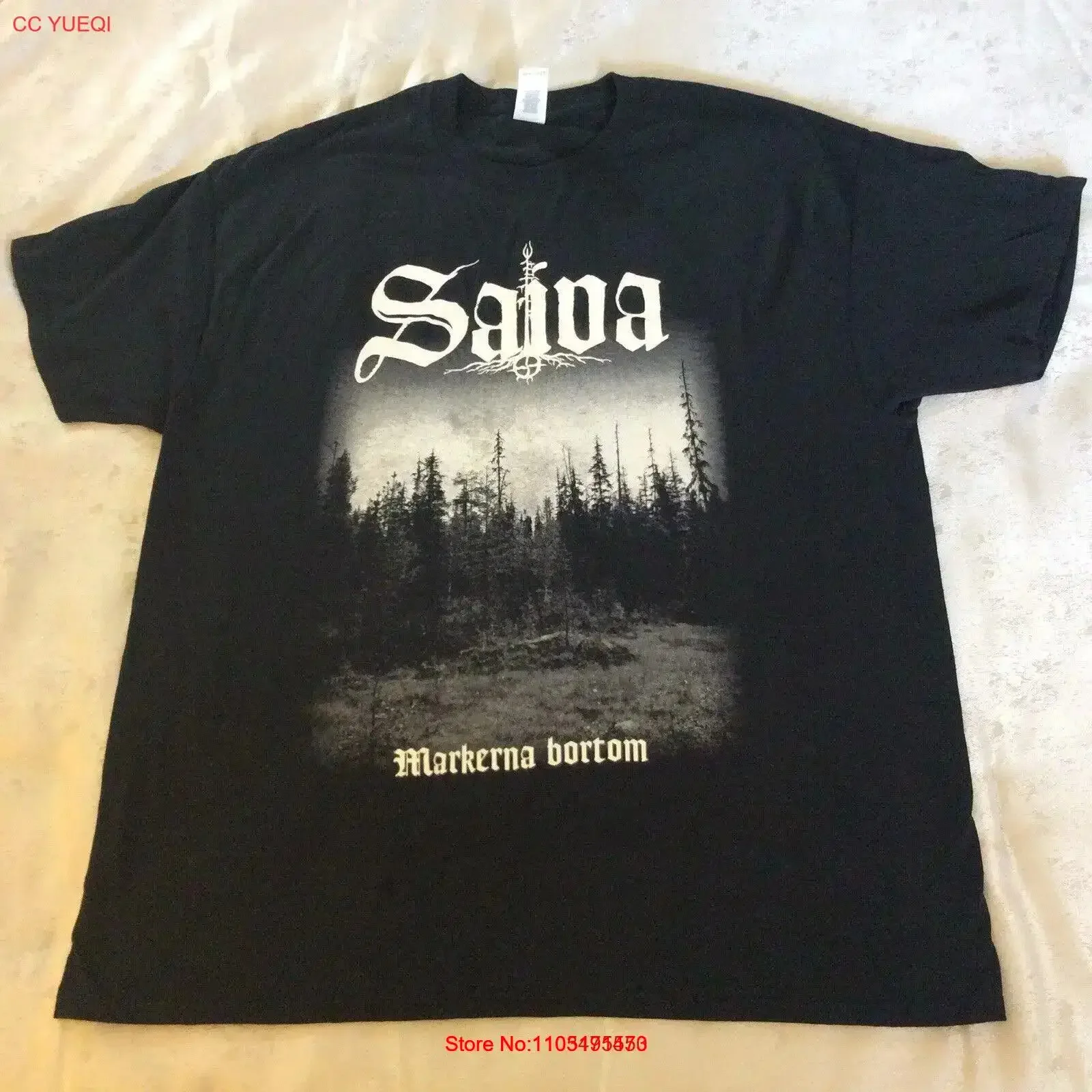 SAIVA Markerna T Shirt XL The Chasm Inquisition Urgehal Urfaust Empyrium vintage Washed Stylish Comfortable streetwear Slightly