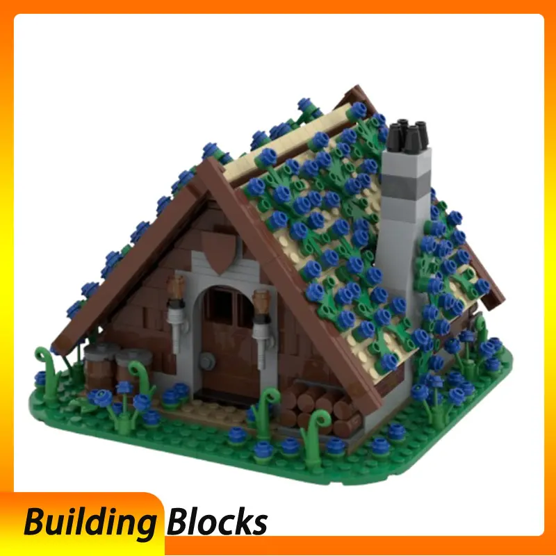Small particle assembly building blocks MOC-133471 679pcs building construction toy three-dimensional model gift puzzle DIY orna