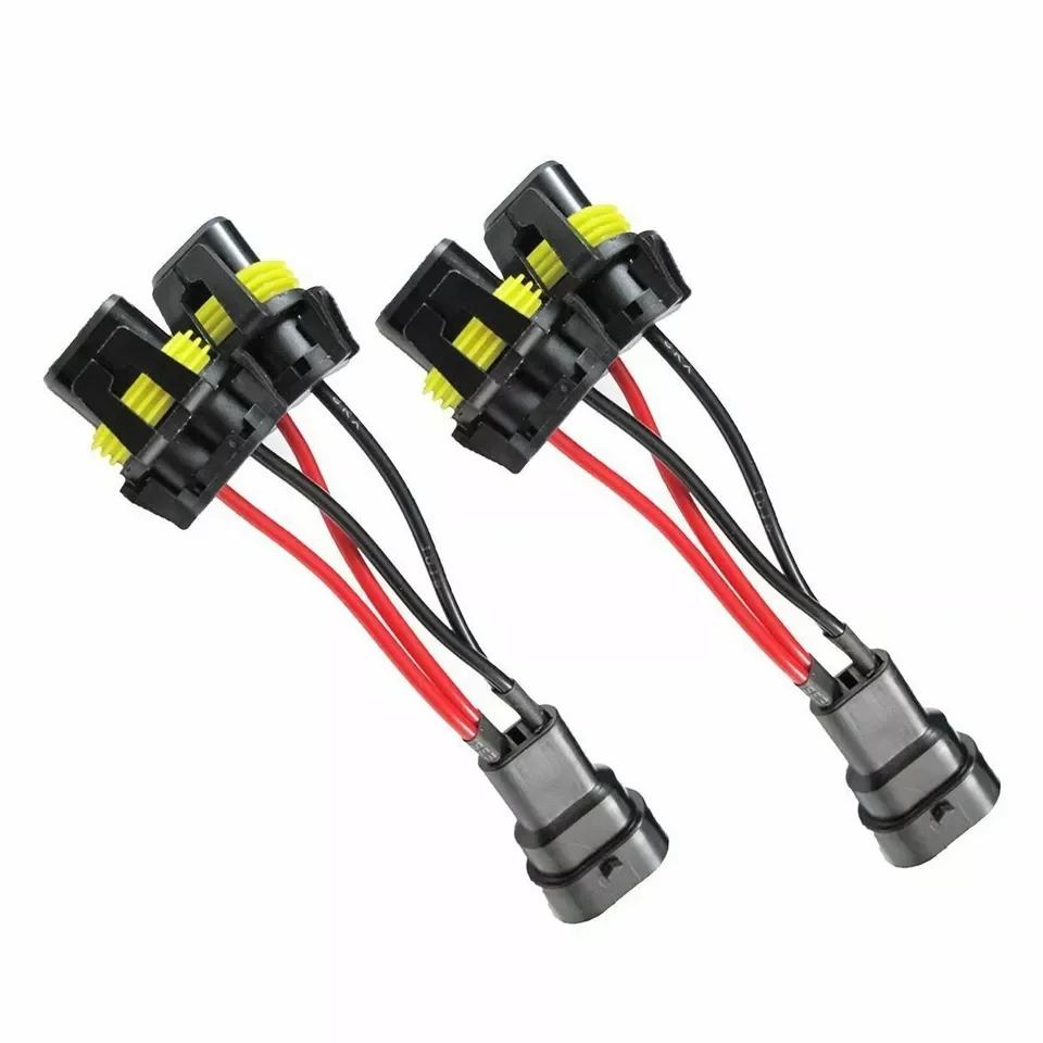 9005 9006 HB3 HB4 High/Low Beam Splitter Wires Retrofit For Quad/Dual Projector Headlights