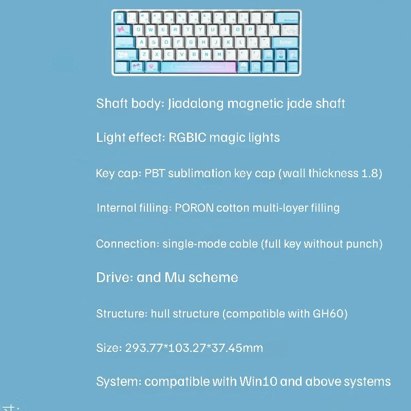 Imagem -05 - Teclado Mecânico Interruptor Magnético Hot Swappable Rgb Gaming Ergonômico Personalizado 8k Polling Rate Gateron Sikakeyb-hm66