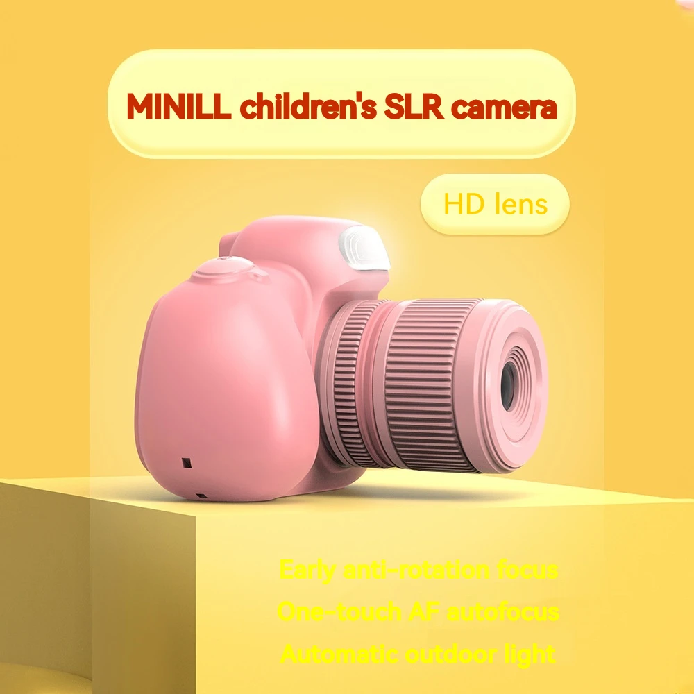 New Children's Camera Mini Cartoon Photography Small DSLR Digital Sports Cross border Popular Toy