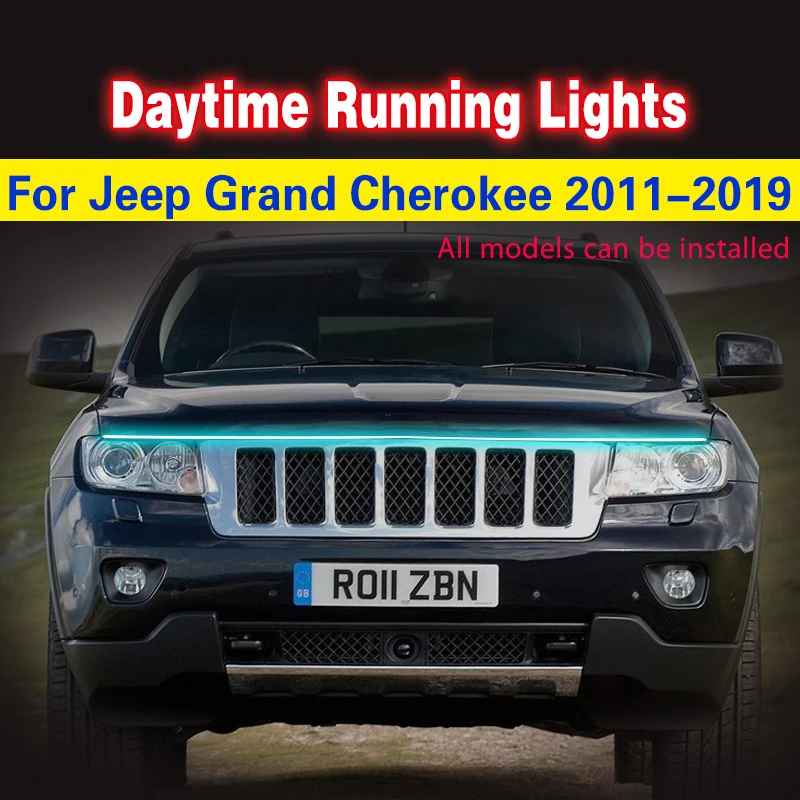 

1x LED Flexible Daytime Running Light DRL For Jeep Grand Cherokee 2011-2019 Universal Auto Car Decorative Atmosphere Lamps DRL