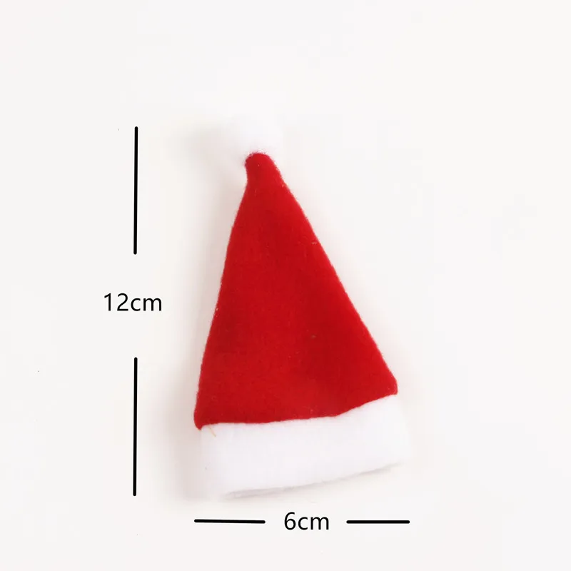 

2023 Christmas Santa Hats Xmas Tableware Fork Spoon Knife Storage Bag Party Table Dinner Decoration Supplies