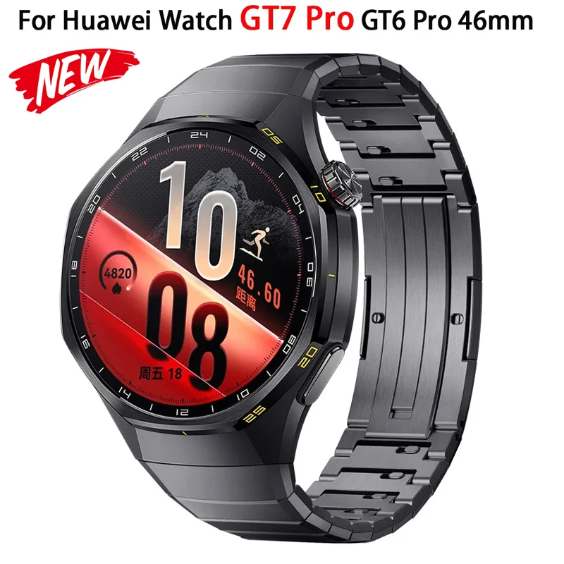 Nahtloses Schnellverschluss-Titanarmband für Huawei Watch GT7 Pro 46mm Metallarmband für Huawei Watch GT6 Pro 46mm Armband