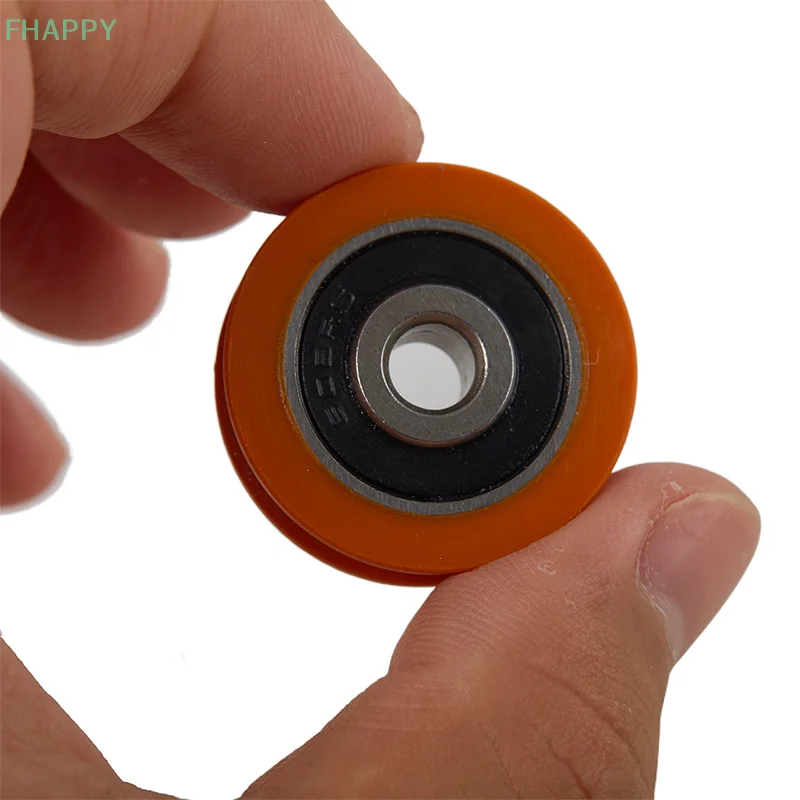 Rodamiento de ranura en U naranja de alta calidad, rueda de rodamiento en forma de U, polea POM, rueda de rodillo de guía para polea de cajón de ventana de puerta, 6x29x8mm