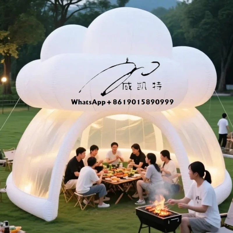 

Factory Custom Hot Sale Outdoor Cloud Inflatable House Tent Inflatable Dome Tent Model for Decoration