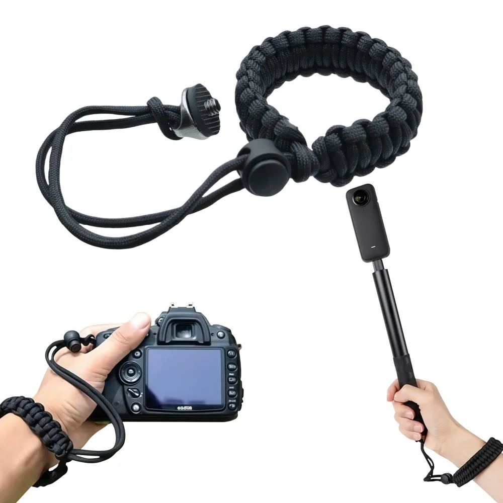 Nylon Nylon Wrist Strap Safety Anti-lost Hand Band With 1/4 Metal Screw Base For Insta360 X5 X4 X3 Dji Action 5 Pro Camera Adjustable - Aliexpress Deal