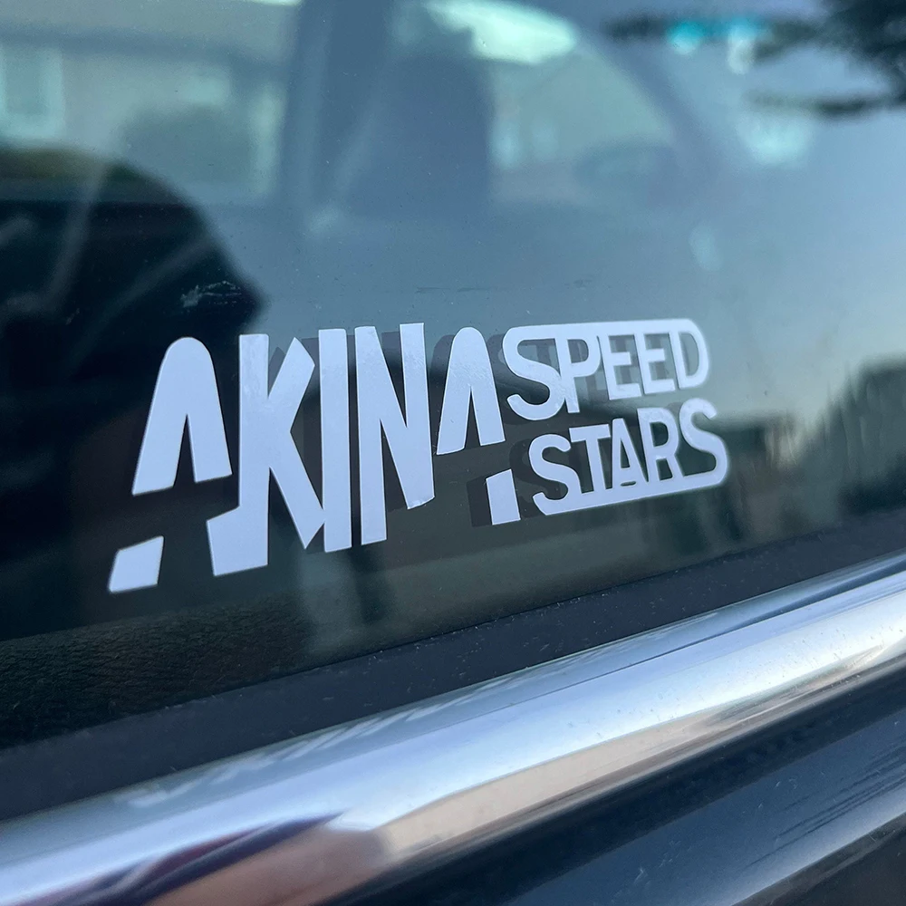 

Akina Speed Stars Car Decals Windows Bumper Vinyl Tuning Stickers Accessories Self-adhesive Glue