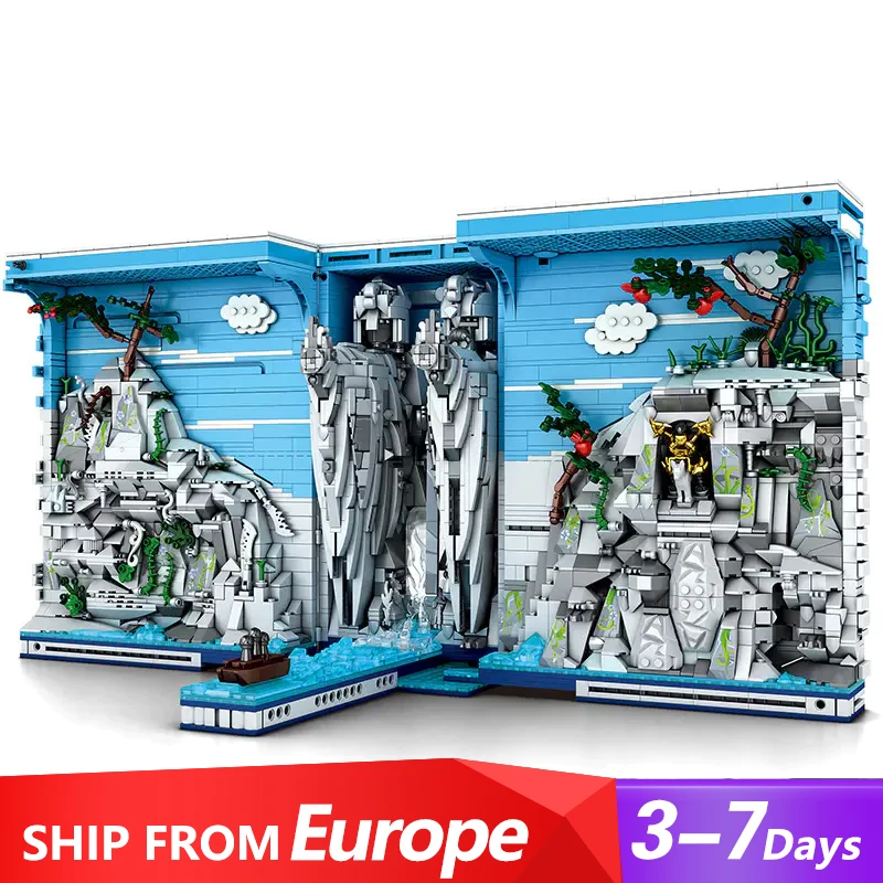 Book Of The Kings Fantasy Bookcase Buildings Large Model,Technology 66039 Modular Buildings Blocks Gift for Adults Kids 3307 PCS