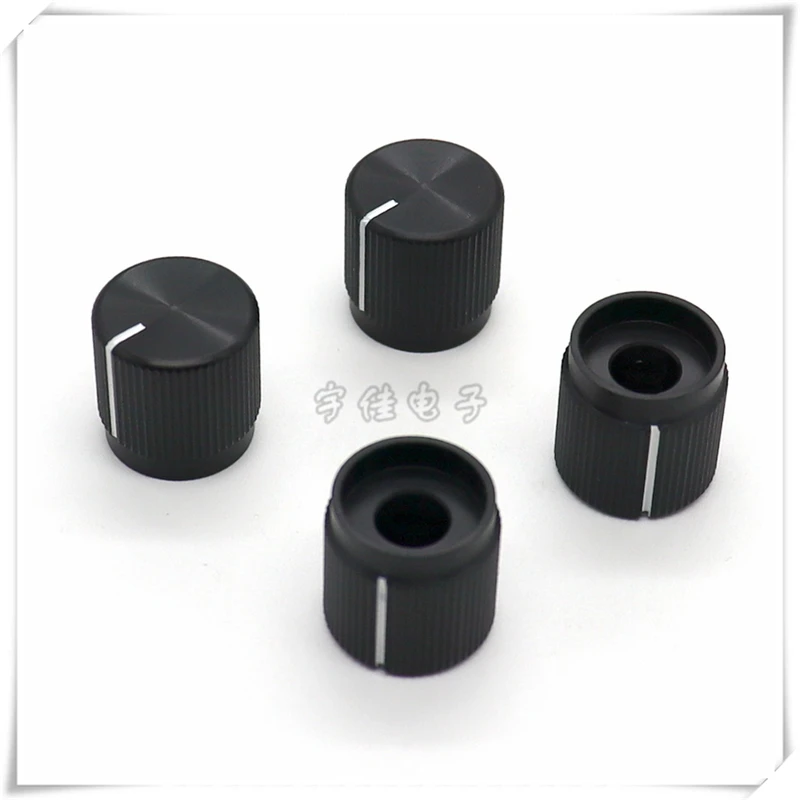 1PCS 15×15MM Aluminum Alloy Knob Cap Potentiometer Knob Cap Coding Switch Knob Cap Full Aluminum Round Hole 6MM